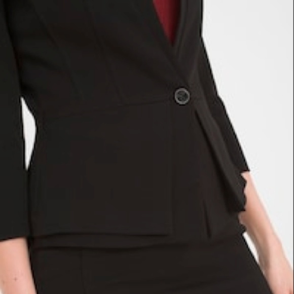WHITE HOUSE BLACK MARKET SEASONLESS PEPLUM JACKET - Picture 2 of 3